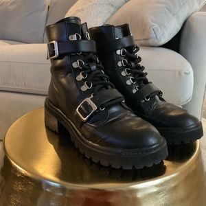 vegan slate lace up boot